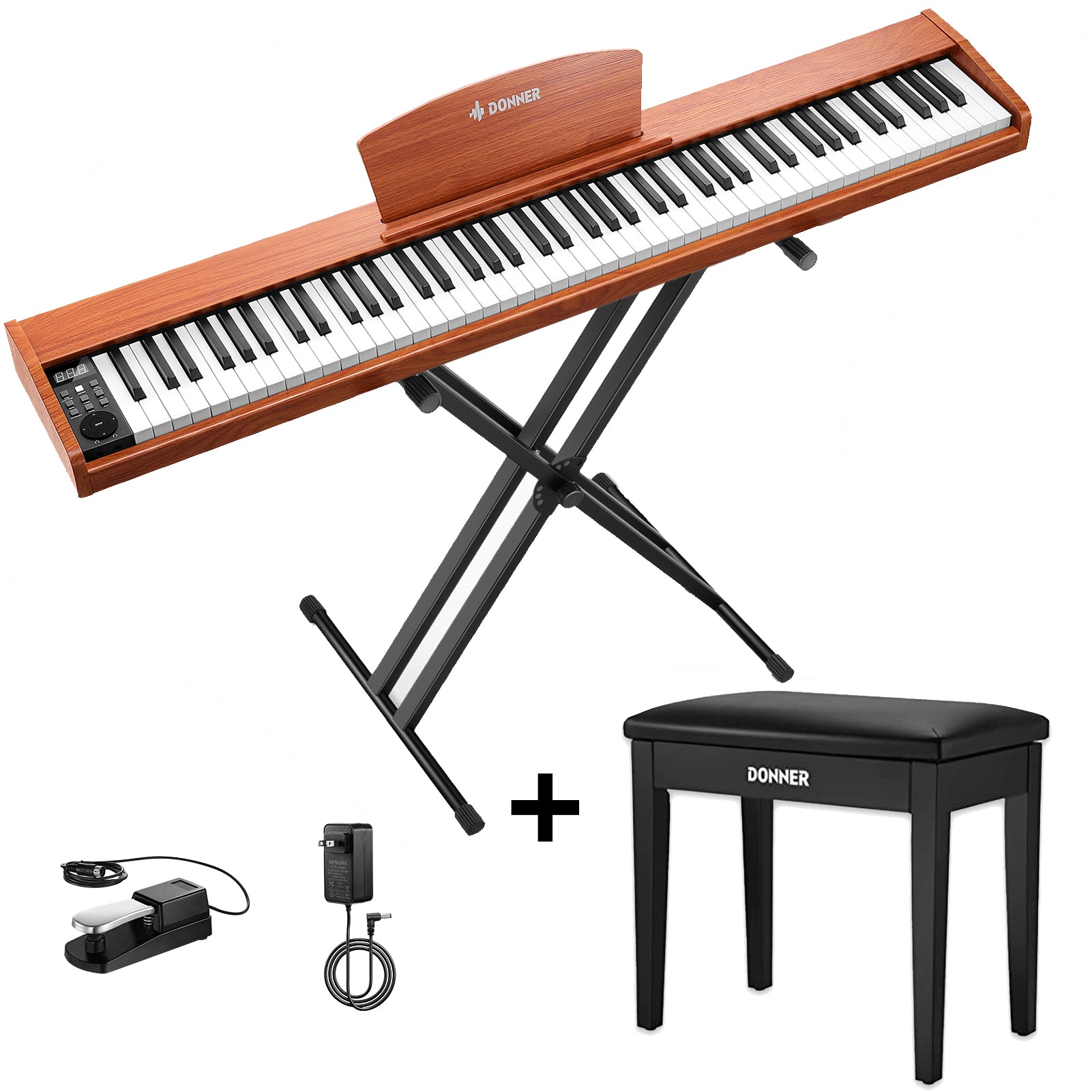 Donner DEP-1S Piano Teclado con Pesos Semi-pesado