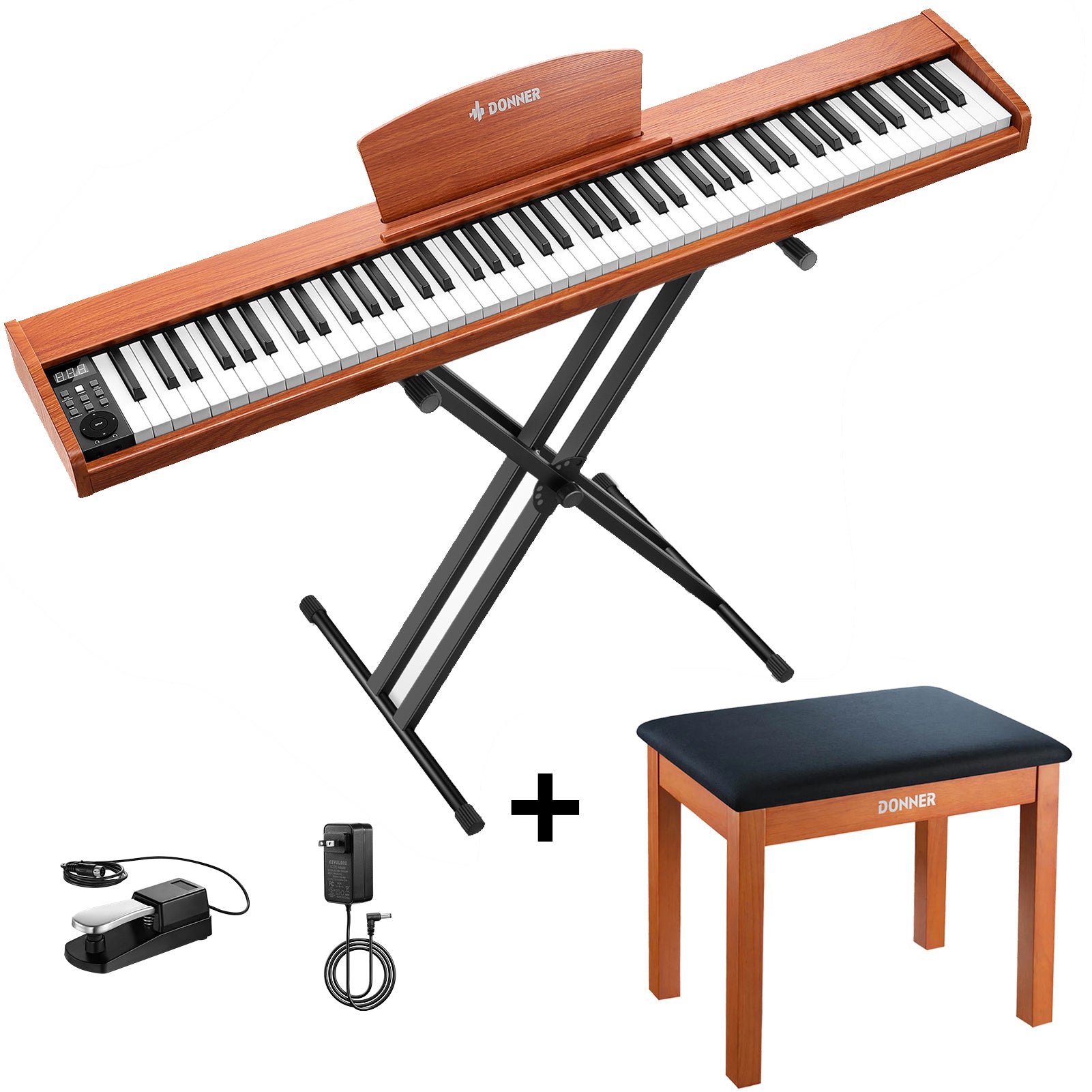 Donner DEP-1S Piano Teclado con Pesos Semi-pesado