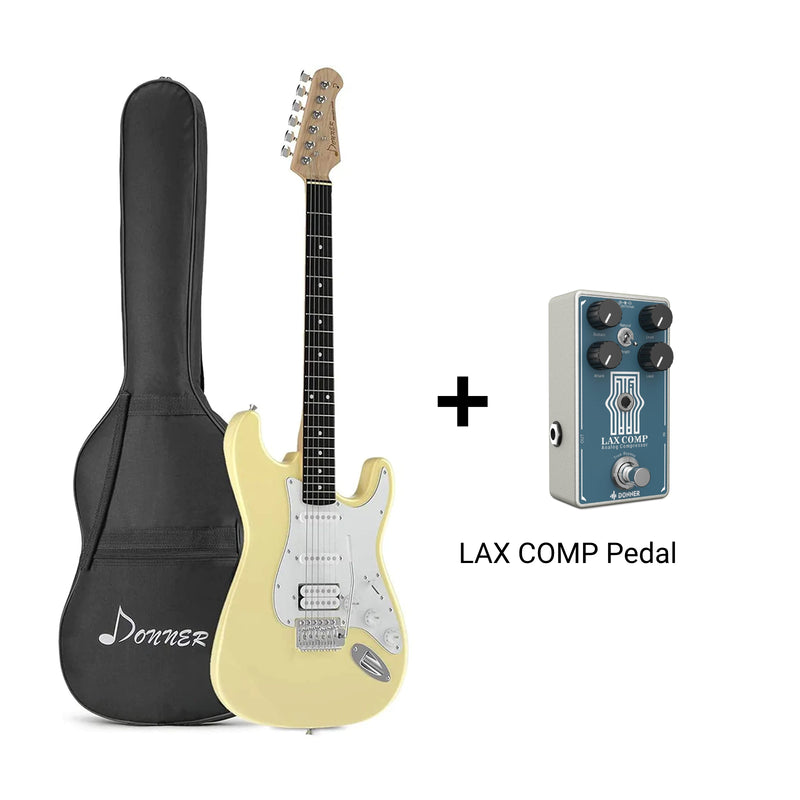 Donner DST-100T Guitarra Eléctrica Tamaño Completo con LAX COMP Pedal