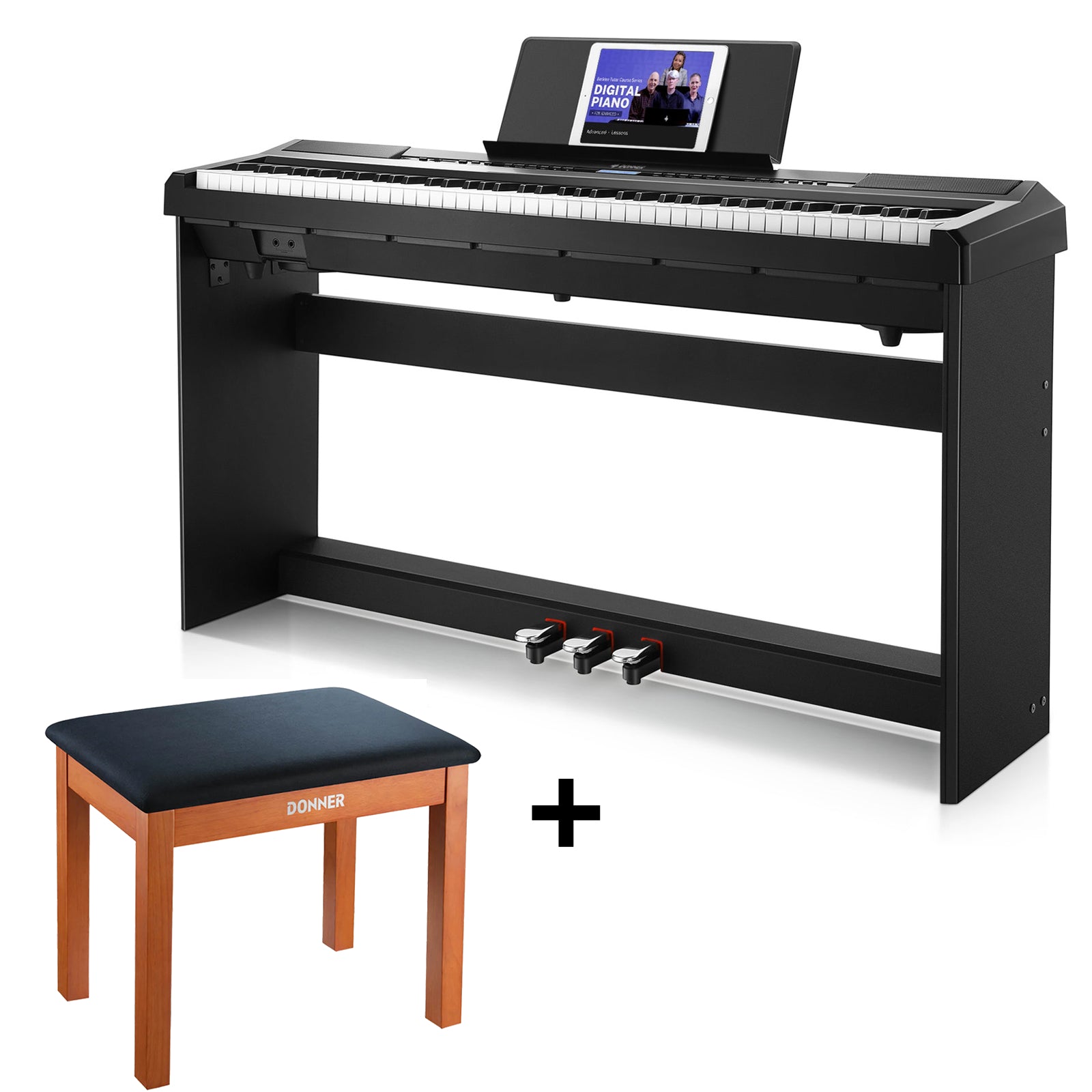 Donner DEP-20 Teclado Electrónico con Soporte
