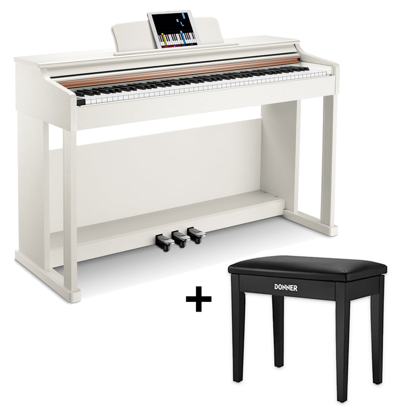 Donner DDP-100 Piano Digital de 88 Teclas de Peso Completo para Principiantes