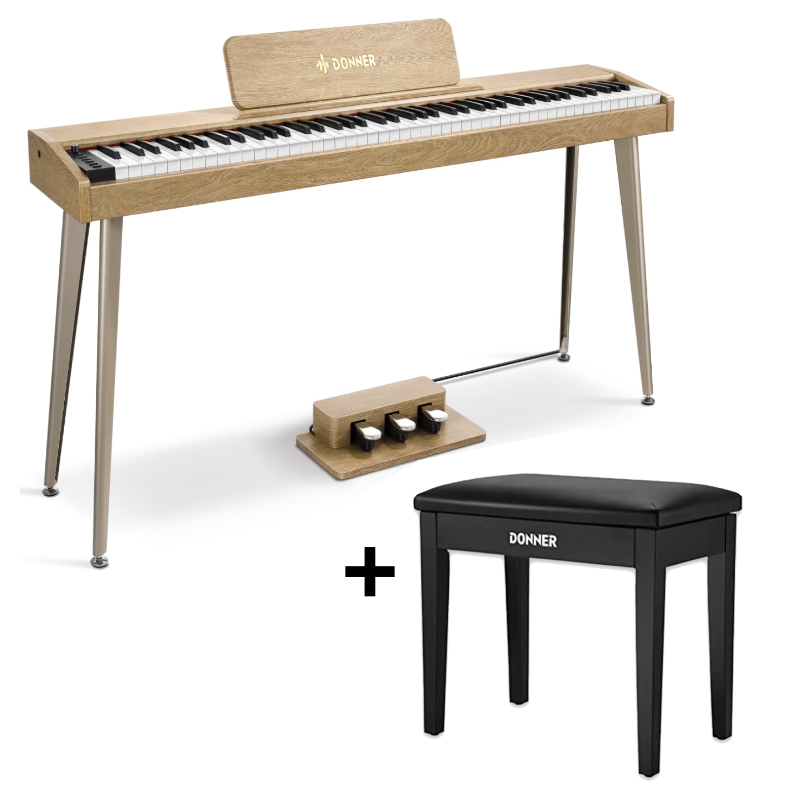 Donner DDP-60 Piano de Teclado Vertical Semipesadas