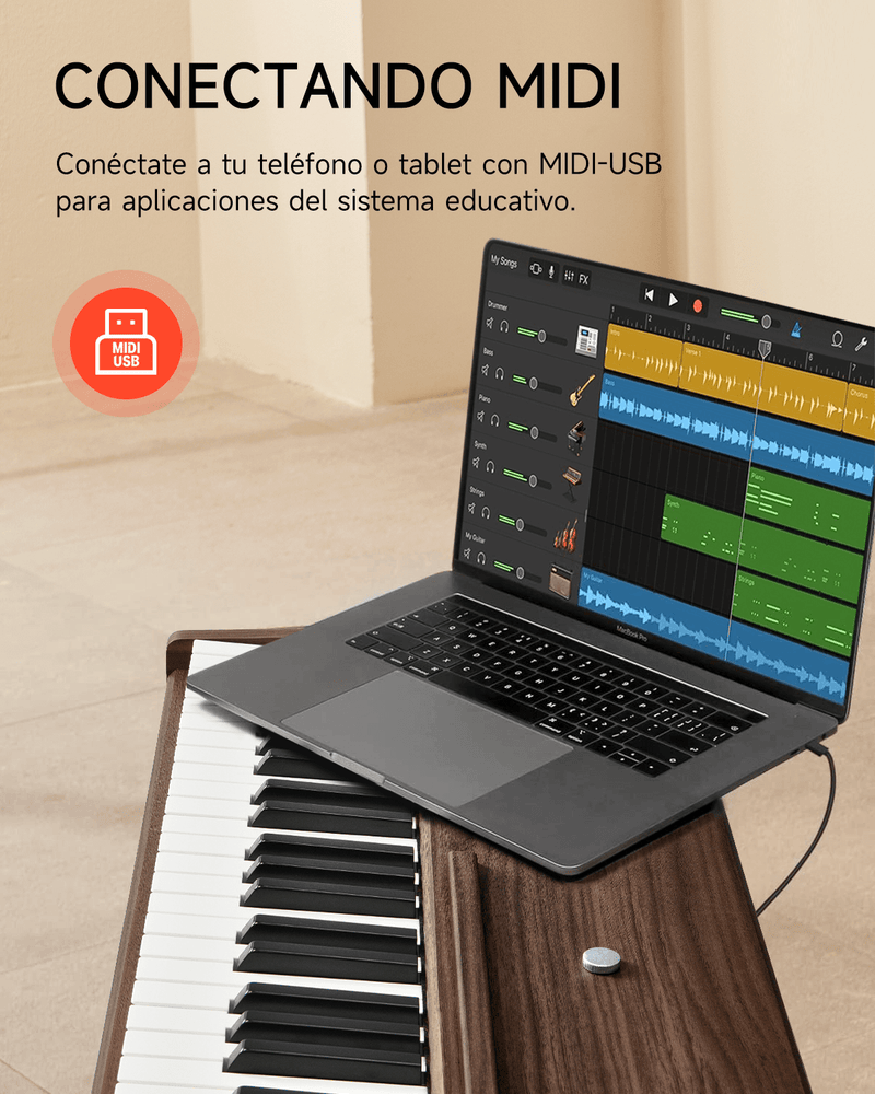 Best Choice Products Juego de teclado electrónico de piano digital de  tamaño completo de 88 teclas para todos los niveles de experiencia con  teclas