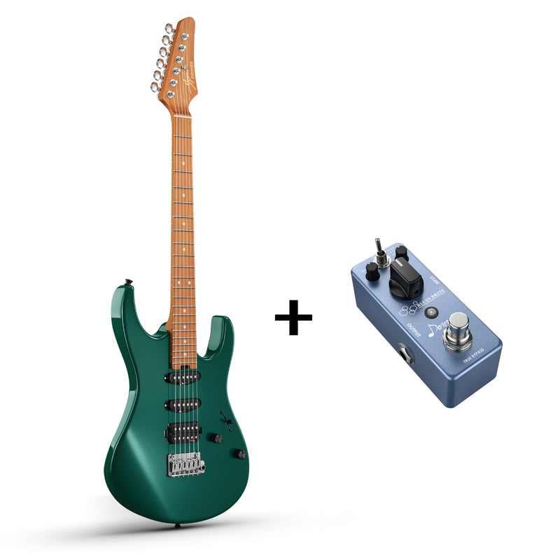 Donner DST-700 Guitarra Eléctrica HSS con bobina dividida Verde