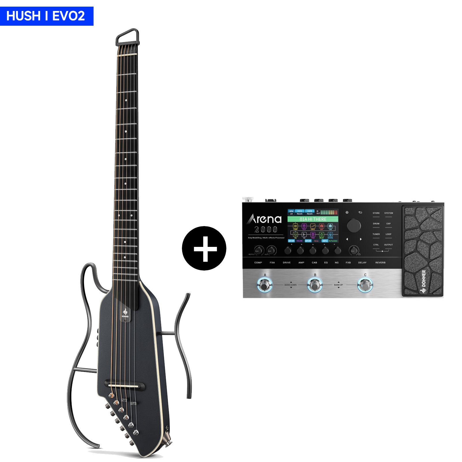 -Guitarra mejorada + Pedal Arena 2000##