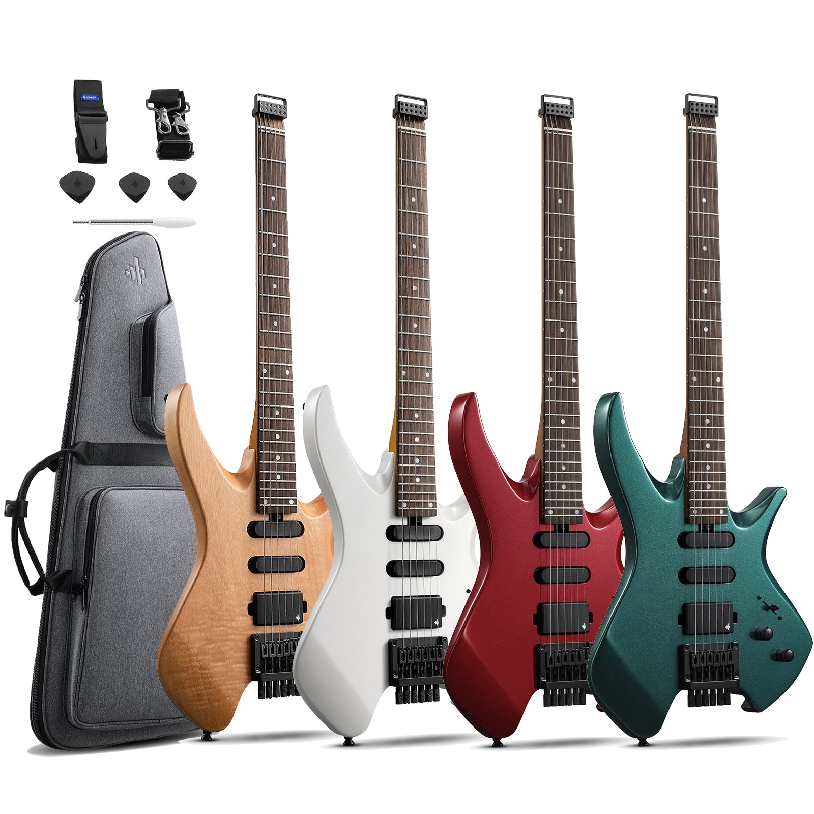 Donner HLX-500 (NHL-500) Guitarra eléctrica sin pala