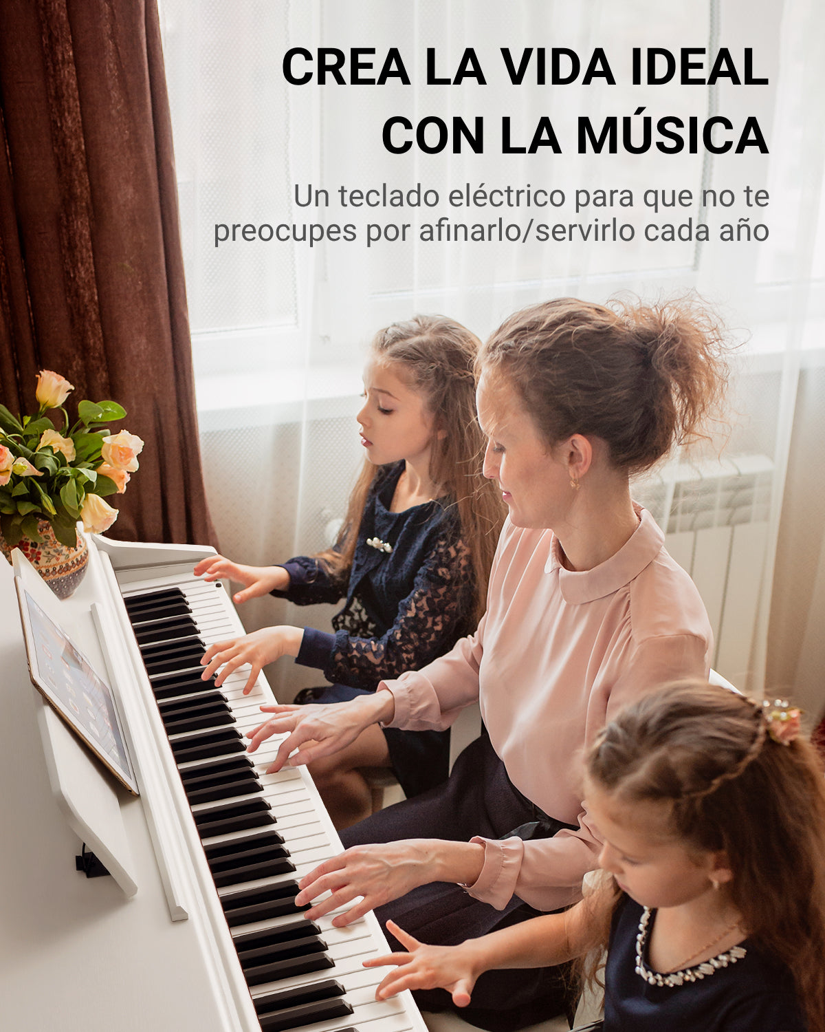 Donner DDP-100 Piano Clásico Digital-Blanco##