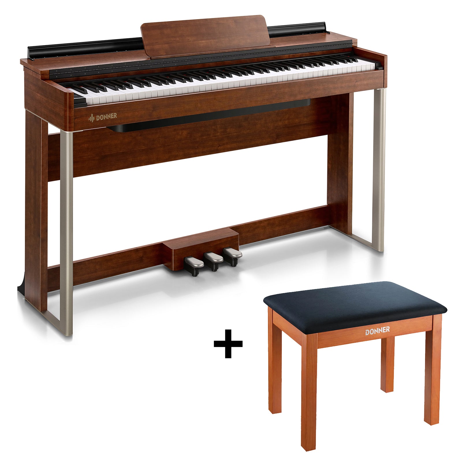 Donner DDP-200 Piano Vertical Digital de 88 Teclas Pesadas