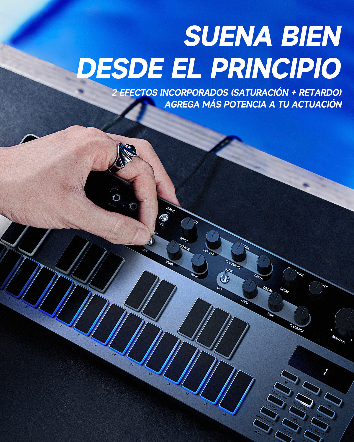 Donner Essential B1 Sintetizador de bajo analógico y secuenciador