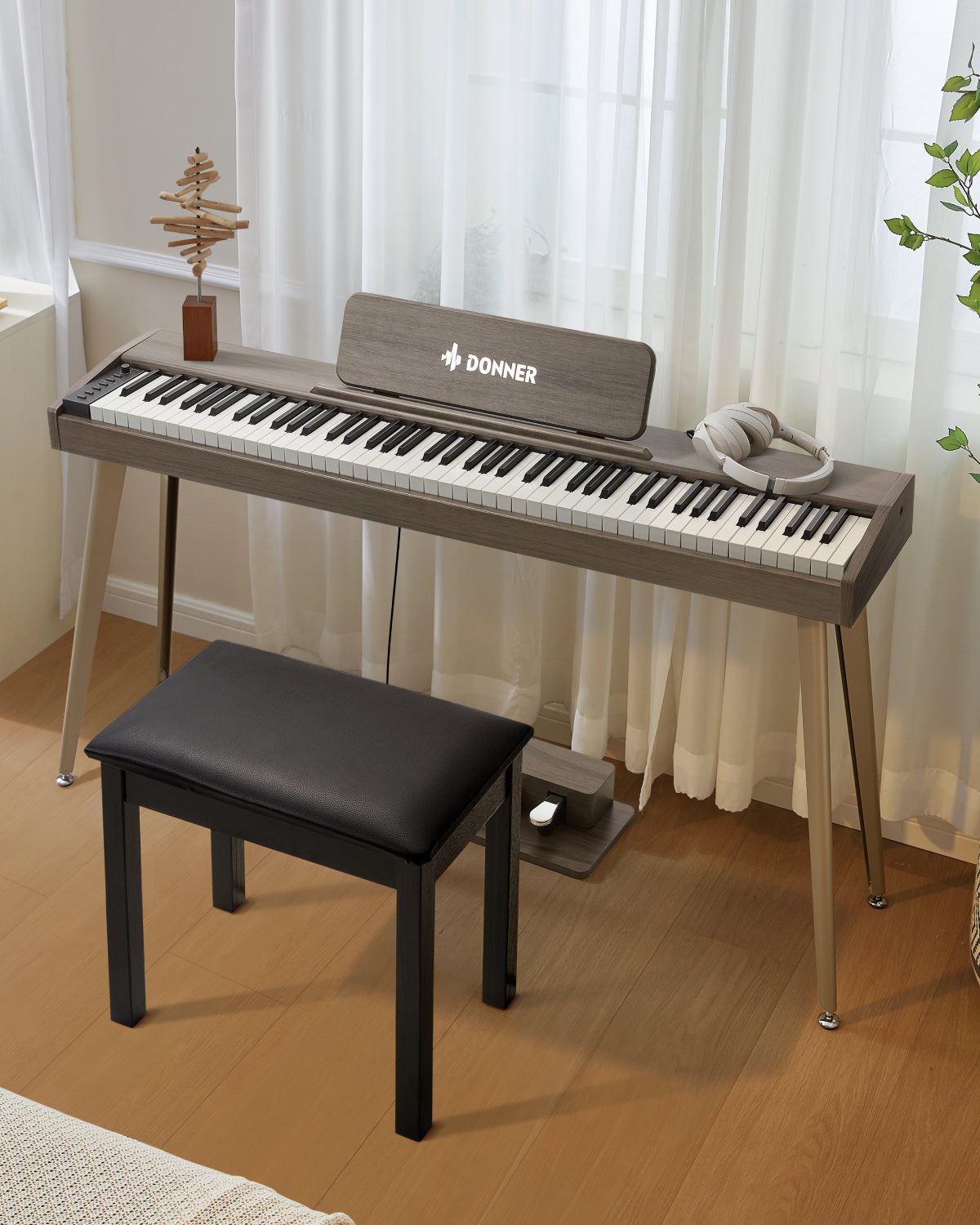 Donner DDP-60 Piano de teclado vertical de 88 teclas semipesadas