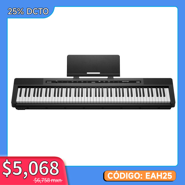 DONNER DEP-16 Piano Digital Portátil de 88 Teclas de Tamaño Completo con Pesado, Pedal de Sostenido y Fuente de Alimentación