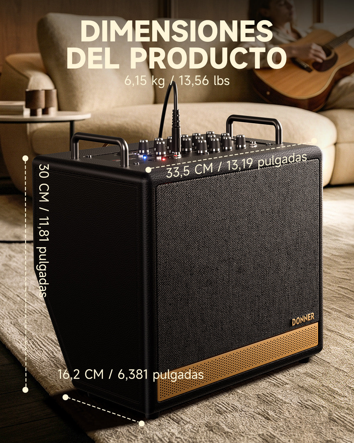 DONNER DKA-50 Amplificador de teclado de 50W