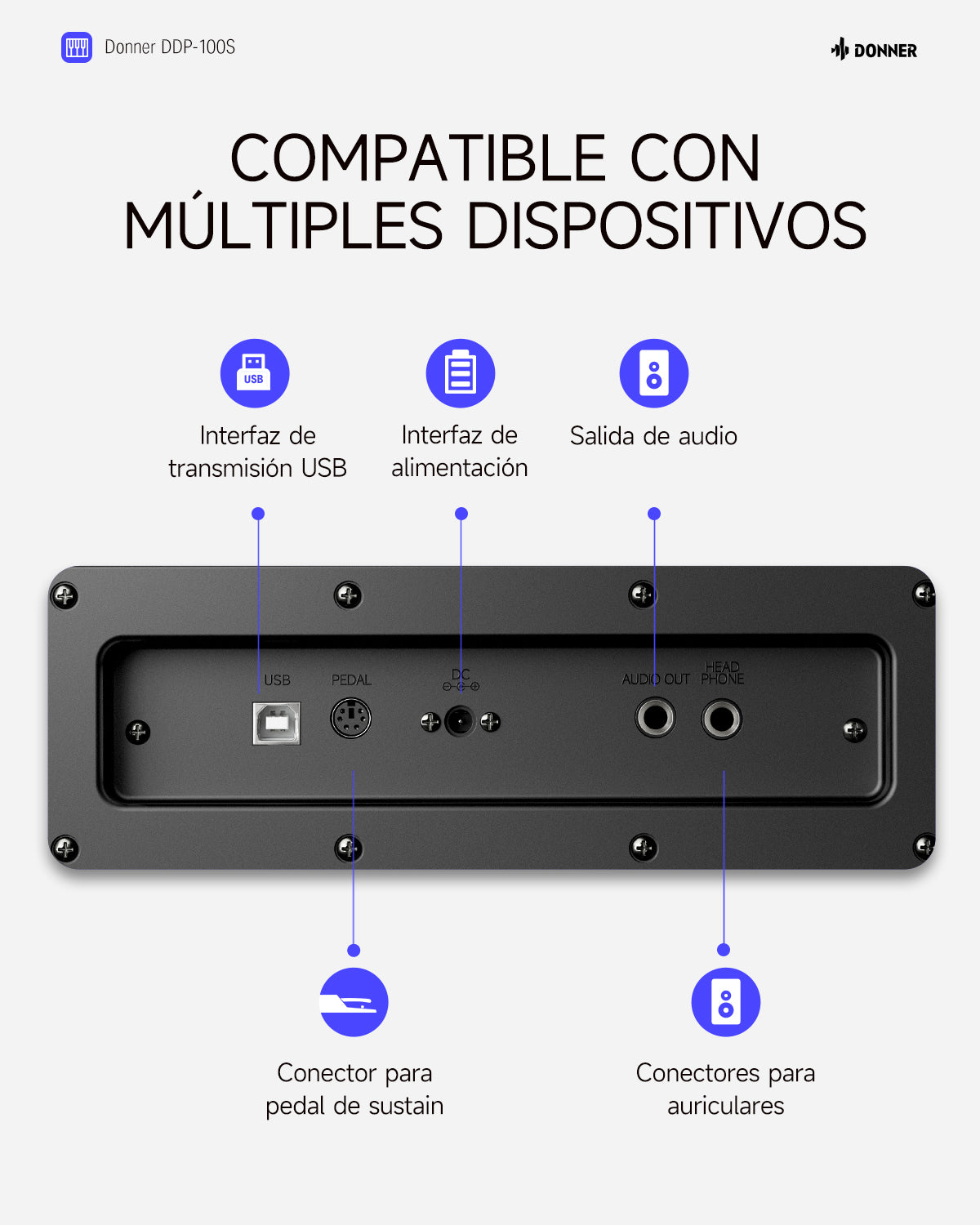 Donner DDP-100S Piano Digital MEXICO