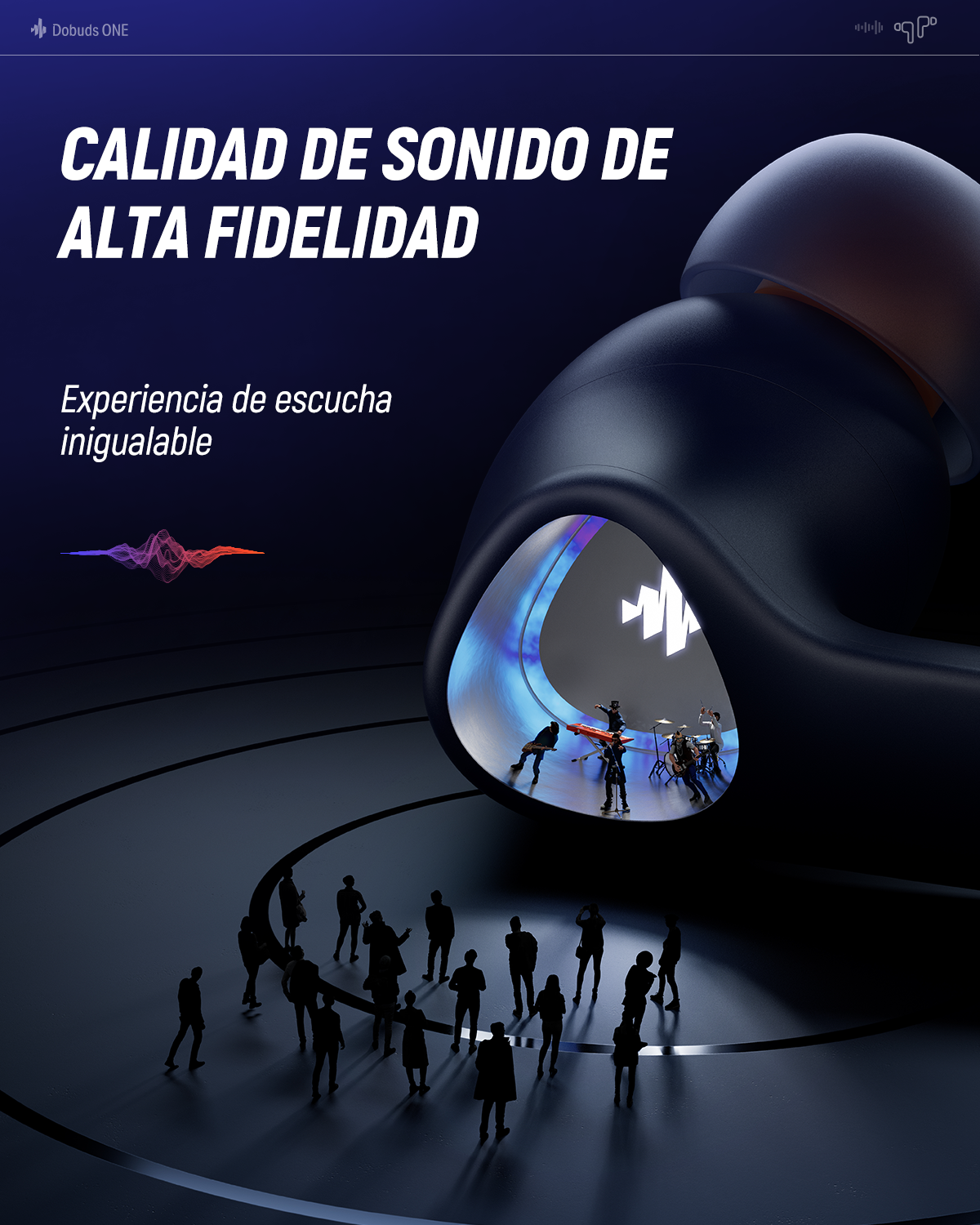 Donner Dobuds One Audífonos Wireless Estéreo con Cancelación de Ruido Activa ANC