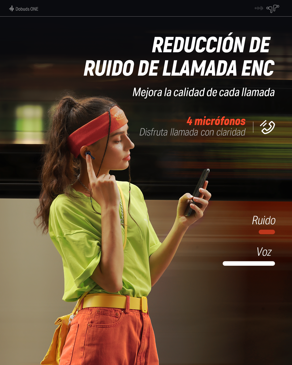 Donner Dobuds One Audífonos Wireless Estéreo con Cancelación de Ruido Activa ANC
