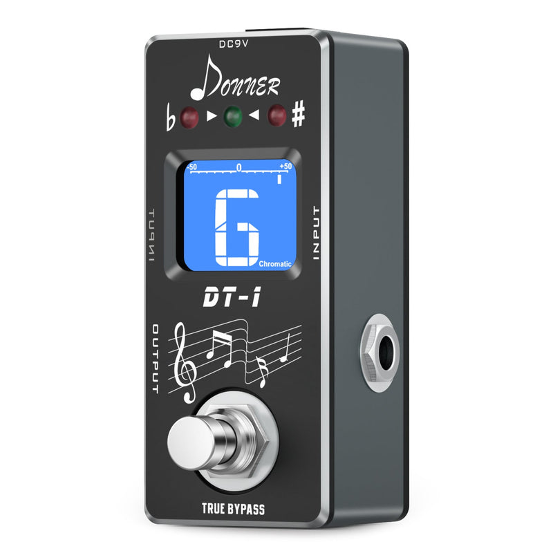 Donner DT-1 Chromatic Guitar pedal tuner True Bypass - Donnerdeal