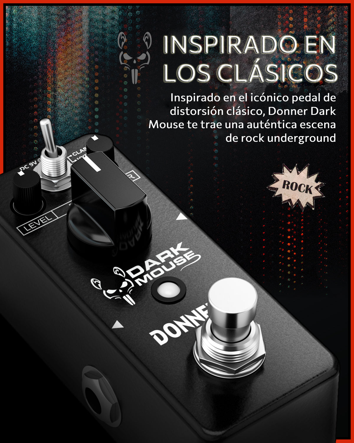 Products Donner Pedal de Distorsión con 2 Modos de Distorsión