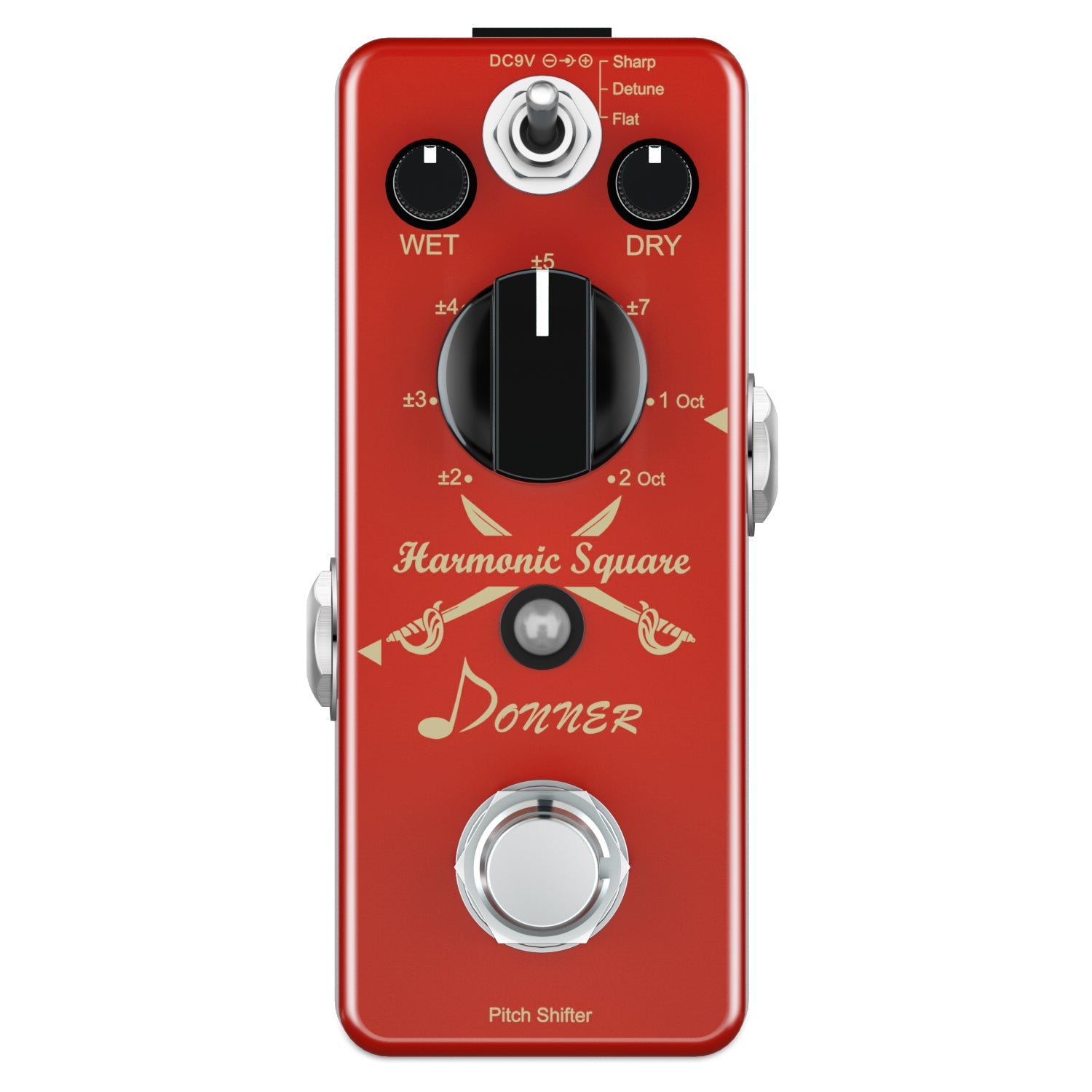 Donner Digital Octave Guitar Effect Pedal Harmonic Square 7 modes - Donnerdeal