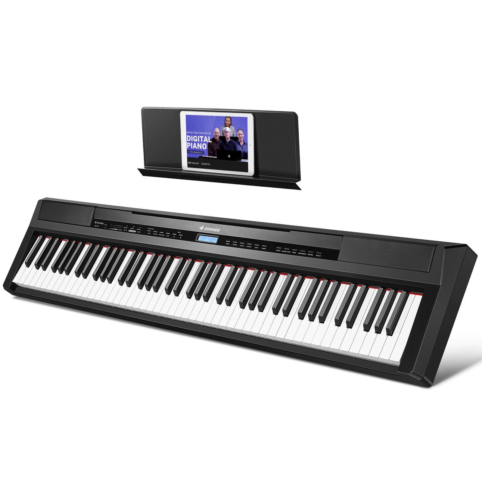 Donner DEP-20 de 88 Teclas Piano Digital Portátil de Peso Completo con Pedal de Sustain donner music mexico