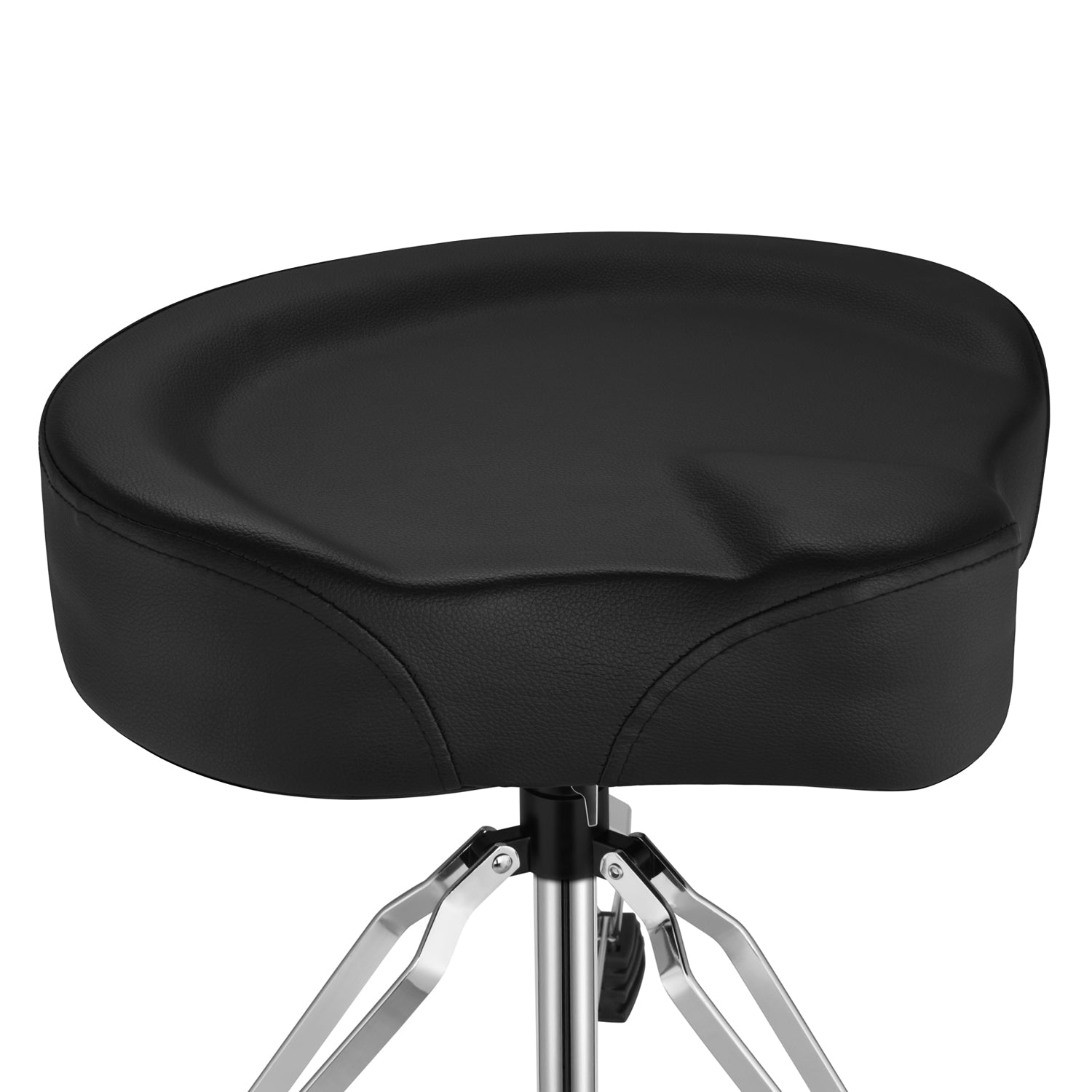 Trono de tambor ajustable Donner, taburete acolchado estilo motocicleta silla de tambor para espectáculo de música