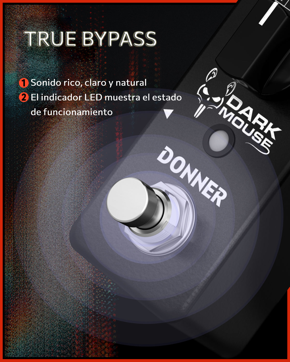 Products Donner Pedal de Distorsión con 2 Modos de Distorsión