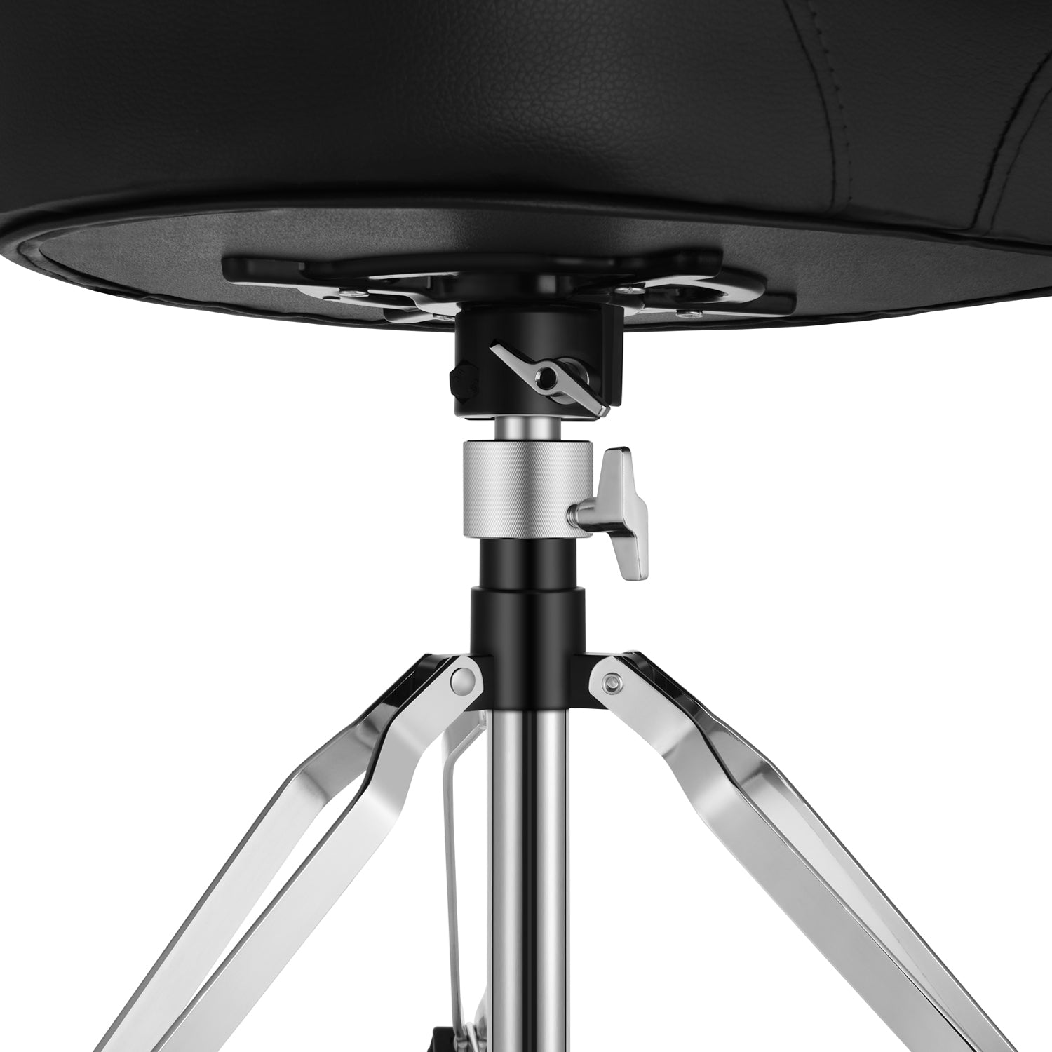 Trono de tambor ajustable Donner, taburete acolchado estilo motocicleta silla de tambor para espectáculo de música