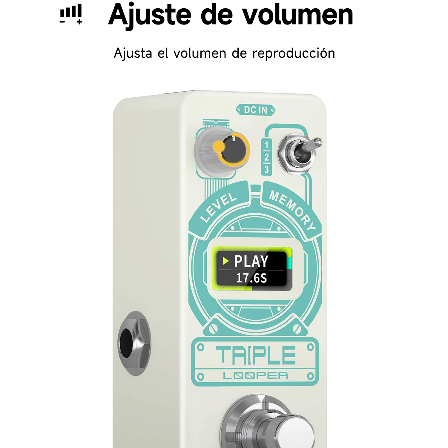 Donner Pedal de guitarra Triple Looper donner music mexico