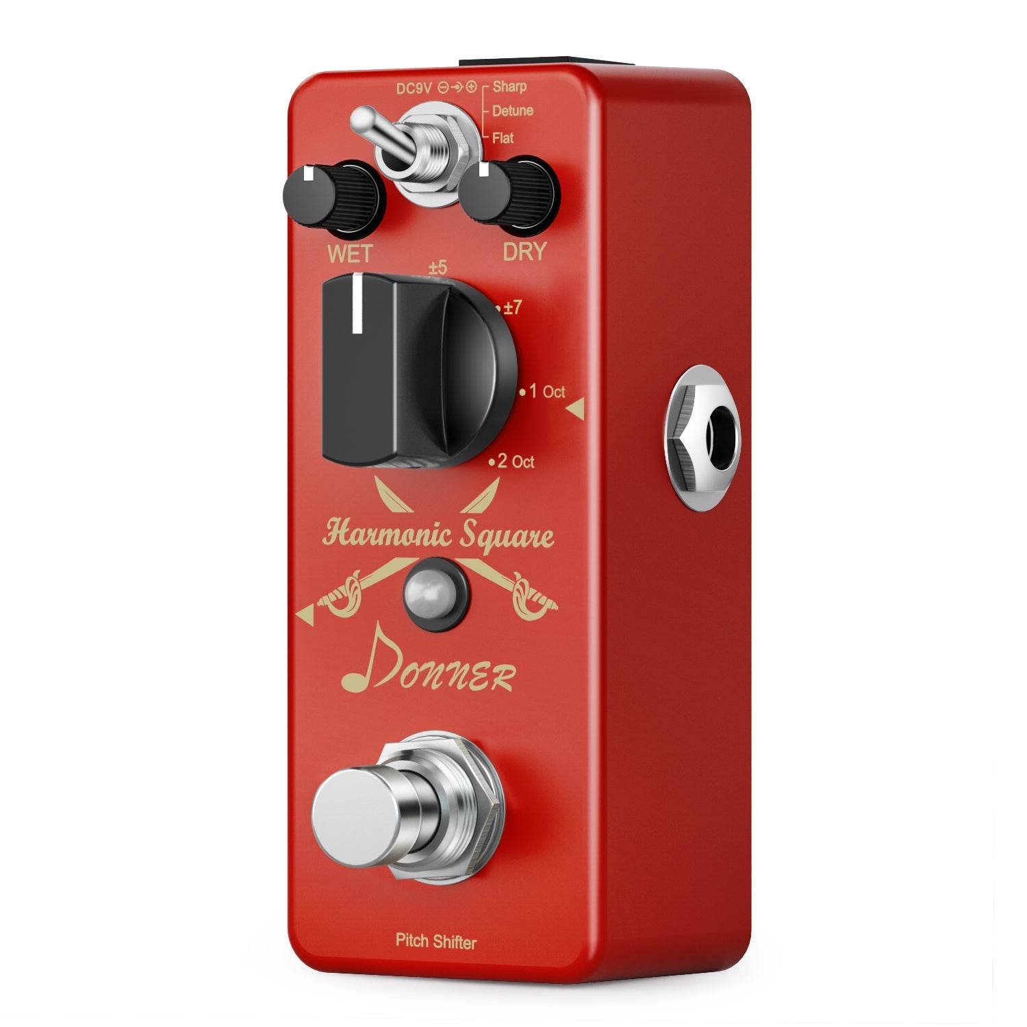 Donner Digital Octave Guitar Effect Pedal Harmonic Square 7 modes - Donnerdeal