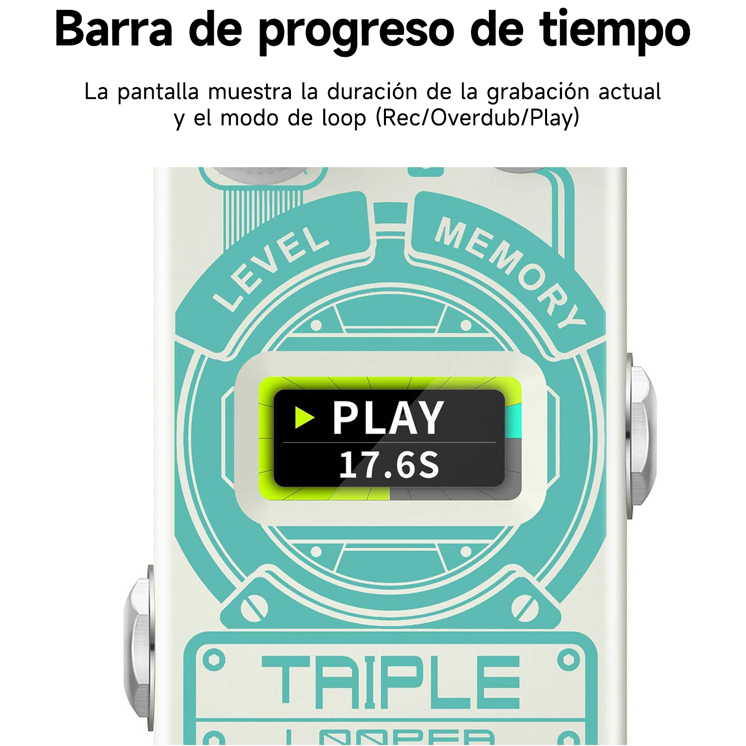 Donner Pedal de guitarra Triple Looper donner music mexico