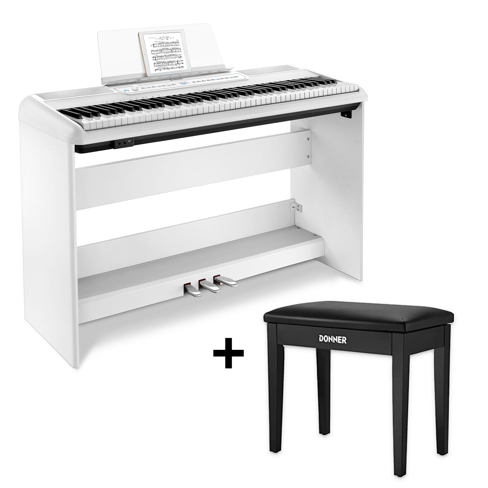 Donner SE-1 Piano Digital Portátil de 88 Teclas Pesadas con Stand