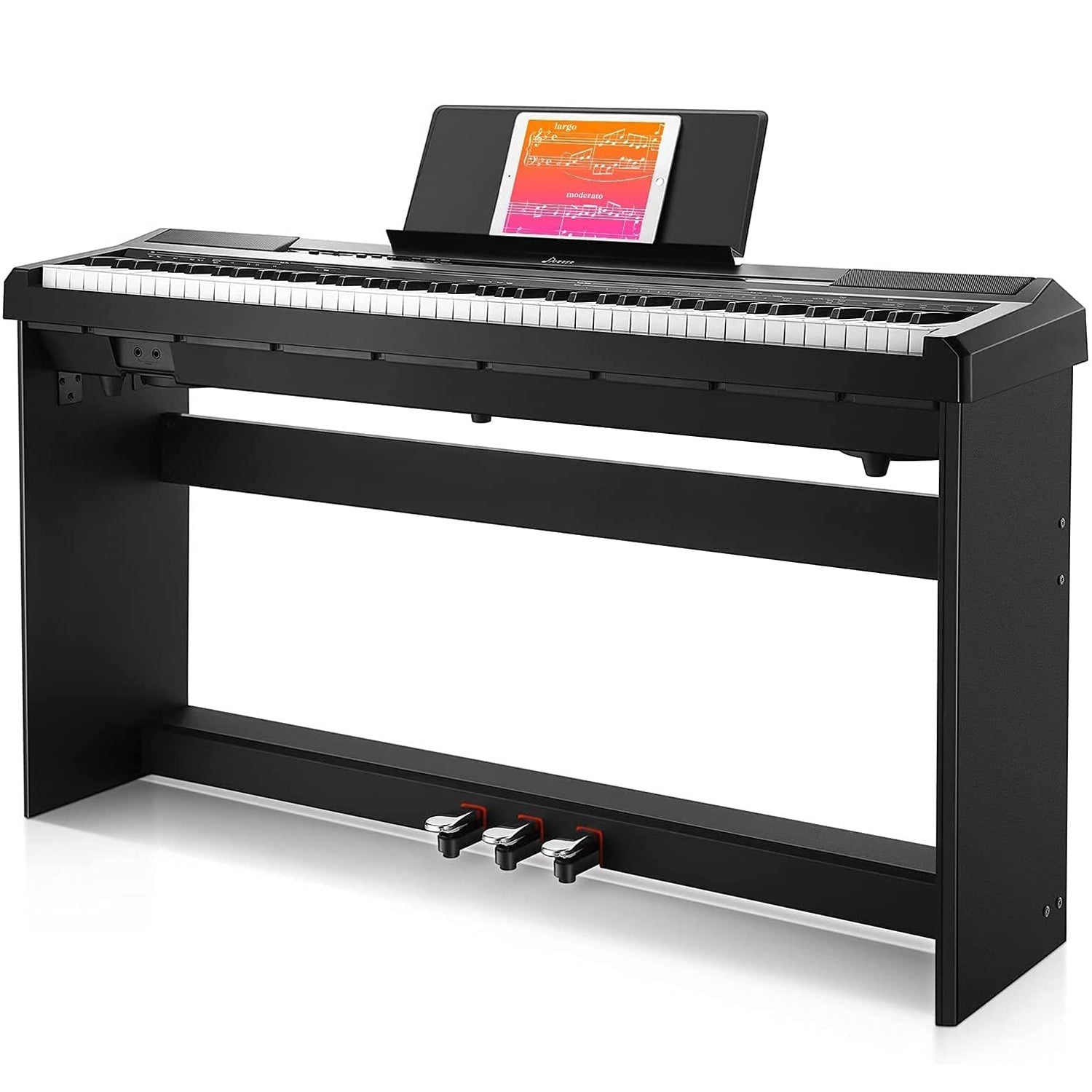 Donner DEP-10 Piano Digital Portátil de 88 Teclas Semipesadas con Stand